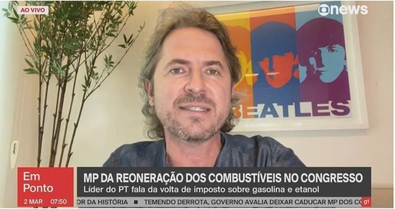 Bancada do PT trabalha para aprovar MP dos combustíveis, afirma Zeca Dirceu
