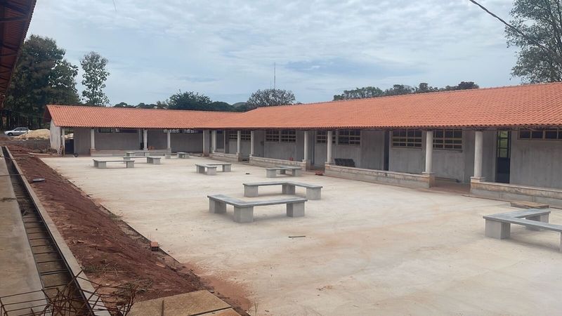Avançam as obras da Escola Municipal Parque do Bosque, em Pérola