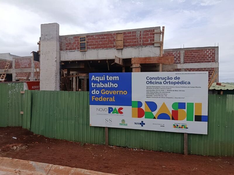 Obras do PAC avançam em Campo Mourão e Zeca Dirceu destaca ritmo das construções